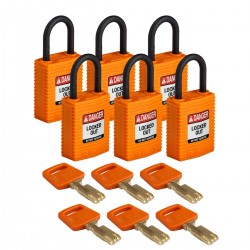 CPT-ORG-25PL-KD6PK SafeKey Asma Kilitleri — Kompakt