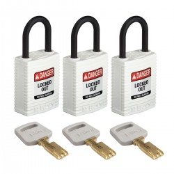 CPT-WHT-25PL-KA3PK SafeKey Asma Kilitleri — Kompakt