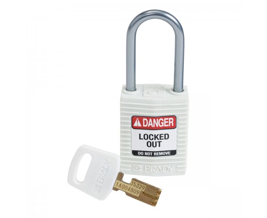 CPT-WHT-38AL-KD SafeKey Compact Nylon Alüminyum Kancalı Kilitler CPT-WHT-38AL-KD SafeKey Compact Nylon Alüminyum Kancalı Kilitler