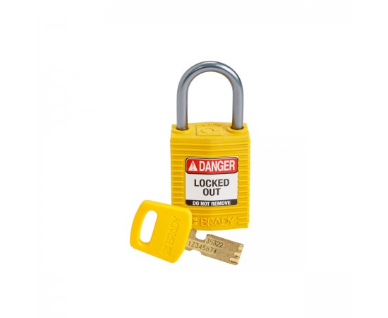 CPT-YLW-25AL-KD SafeKey Compact Nylon Alüminyum Kancalı Kilitler