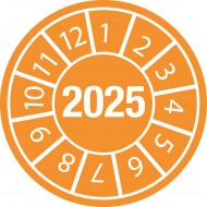 DATE INSPECTION LBLS B-429 2025 -DIA 10 Emniyet Belirteçli Denetim Tarihi Etiketleri Yıl 2025