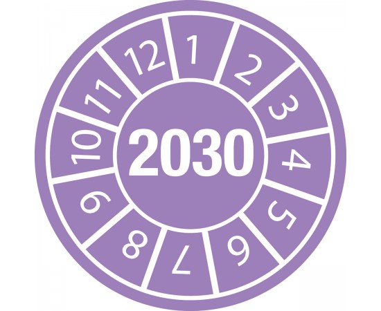 DATE INSPECTION LABELS 30 Dia 25 B-7541 Denetim Tarihi Etiketleri DATE INSPECTION LABELS 30 Dia 25 B-7541 Denetim Tarihi Etiketleri