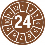 DATE INSPECTION LBLS B-429 24 -DIA 15 Emniyet Belirteçli Denetim Tarihi Etiketleri Yıl 24