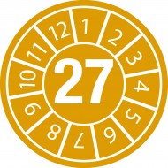 DATE INSPECTION LBLS B-500 27 - DIA 35 Denetim Tarihi Etiketleri