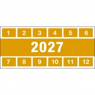 DATE INSPECTION LABELS 27 57x25 B-500 Denetim Tarihi Etiketleri