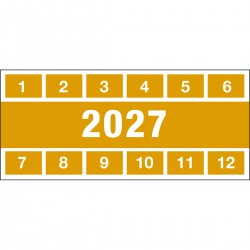 DATE INSPECTION LABELS 27 57x25 B-500 Denetim Tarihi Etiketleri
