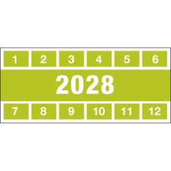 DATE INSPECTION LABELS 28 57x25 B-500 Denetim Tarihi Etiketleri