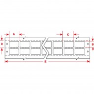 DAT-56-637-10 DaTab Dot Matrix Yazdırılabilir Etiketler
