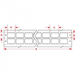 DAT-170-969-10 DATAB Metalize Polyester Etiketler