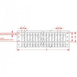 DAT-34-292-BL DaTab Dot Matrix Yazdırılabilir Etiketler