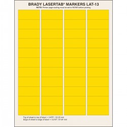 ELAT-13-747-YL LaserTab Lazerle Yazdırılabilir Etiketler