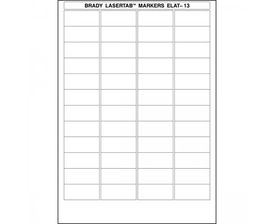 ELAT-13-747W LaserTab Lazerle Yazdırılabilir Etiketler ELAT-13-747W LaserTab Lazerle Yazdırılabilir Etiketler
