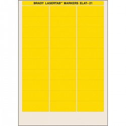 ELAT-21-747-YL LaserTab Lazerle Yazdırılabilir Etiketler