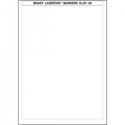 ELAT-28-747-W LaserTab Lazerle Yazdırılabilir Etiketler