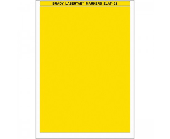 ELAT-28-747-YL LaserTab Lazerle Yazdırılabilir Etiketler ELAT-28-747-YL LaserTab Lazerle Yazdırılabilir Etiketler