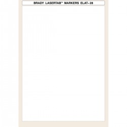 ELAT-28-747W-10SH LaserTab Lazerle Yazdırılabilir Etiketler
