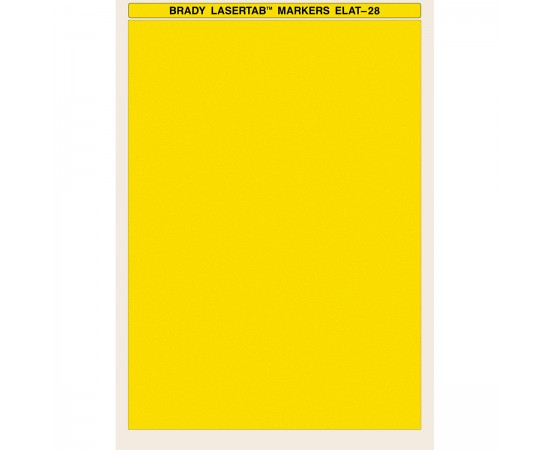 ELAT-28-747Y-10SH LaserTab Lazerle Yazdırılabilir Etiketler ELAT-28-747Y-10SH LaserTab Lazerle Yazdırılabilir Etiketler