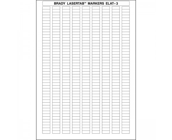 ELAT-3-747W-10 LaserTab Lazerle Yazdırılabilir Etiketler ELAT-3-747W-10 LaserTab Lazerle Yazdırılabilir Etiketler