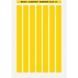 ELAT-31-747YL-10 LaserTab Lazerle Yazdırılabilir Etiketler