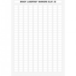 ELAT-32-747W-10 LaserTab Lazerle Yazdırılabilir Etiketler