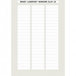 ELAT-33-747W-2.5 LaserTab Lazerle Yazdırılabilir Etiketler
