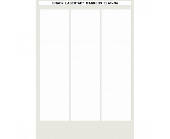 ELAT-34-747W-1 LaserTab Lazerle Yazdırılabilir Etiketler ELAT-34-747W-1 LaserTab Lazerle Yazdırılabilir Etiketler