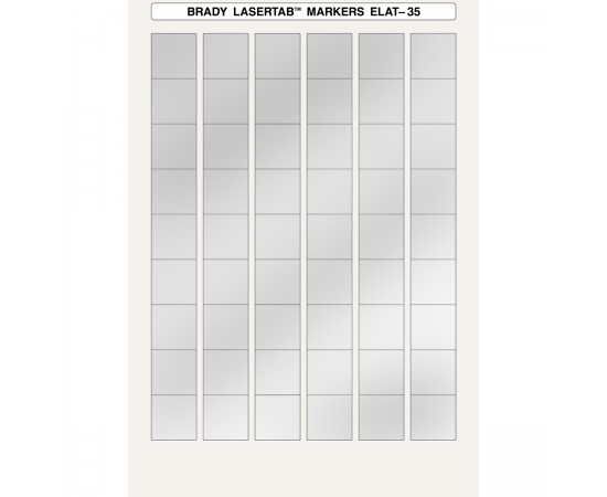 ELAT-35-773-2.5 LaserTab Polyester Etiketler A4 Kağıt ELAT-35-773-2.5 LaserTab Polyester Etiketler A4 Kağıt