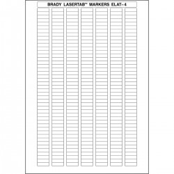 ELAT-4-747W-10 LaserTab Lazerle Yazdırılabilir Etiketler