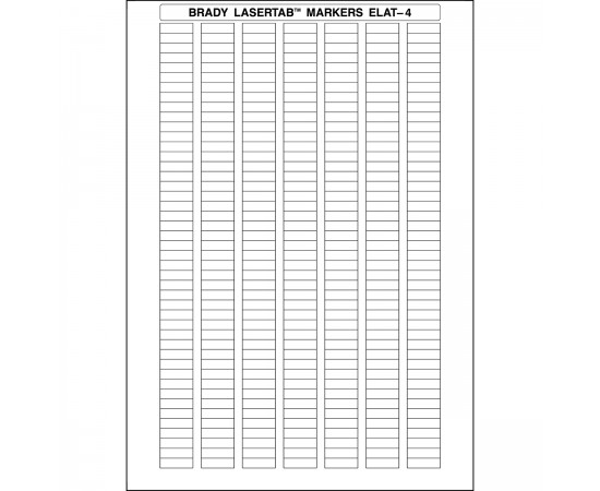 ELAT-4-747W-10 LaserTab Lazerle Yazdırılabilir Etiketler ELAT-4-747W-10 LaserTab Lazerle Yazdırılabilir Etiketler