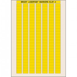 ELAT-4-747YL-10 LaserTab Lazerle Yazdırılabilir Etiketler