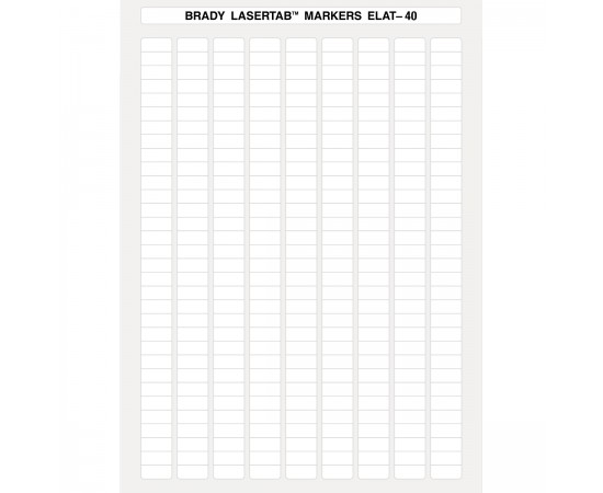 ELAT-40-747W-10 LaserTab Lazerle Yazdırılabilir Etiketler ELAT-40-747W-10 LaserTab Lazerle Yazdırılabilir Etiketler
