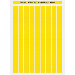 ELAT-40-747YL-10 LaserTab Lazerle Yazdırılabilir Etiketler