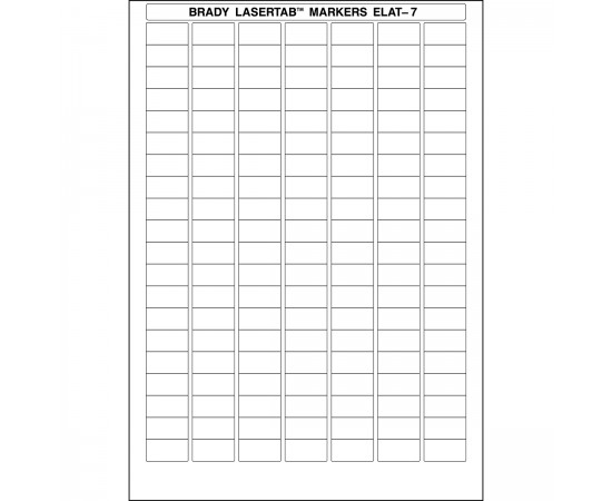 ELAT-7-747W LaserTab Lazerle Yazdırılabilir Etiketler ELAT-7-747W LaserTab Lazerle Yazdırılabilir Etiketler