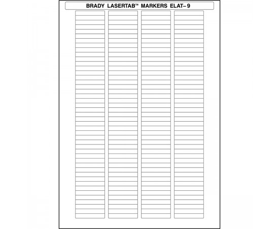 ELAT-9-747W LaserTab Lazerle Yazdırılabilir Etiketler ELAT-9-747W LaserTab Lazerle Yazdırılabilir Etiketler