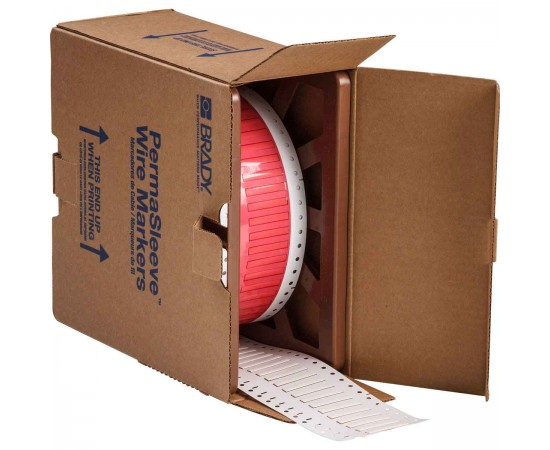 HX-125-150-WT 76 mm Kukalı PermaSleeve Heatex Polyolefin Tel İşaretleme Makaronları