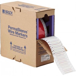 HX-187-2-WT-2 PermaSleeve Tel İşaretleme Makaronları