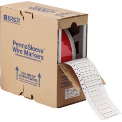 HX-187-2-WT PermaSleeve Tel İşaretleme Makaronları