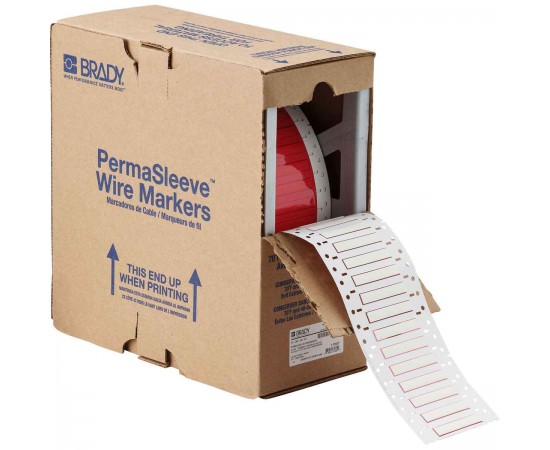 HX-187-2-WT PermaSleeve Tel İşaretleme Makaronları HX-187-2-WT PermaSleeve Tel İşaretleme Makaronları
