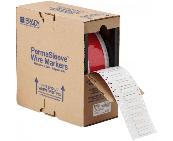 HX-250-150-WT 76 mm Kukalı PermaSleeve Heatex Polyolefin Tel İşaretleme Makaronları