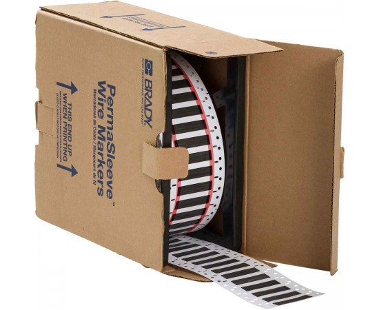 HX-250-2-BK-2 PermaSleeve Tel İşaretleme Makaronları