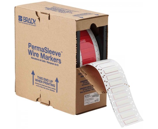 HX-250-2-WT PermaSleeve Tel İşaretleme Makaronları