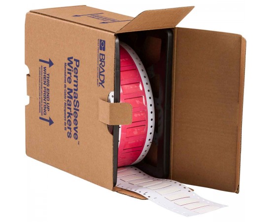 HX-375-150-WT 76 mm Kukalı PermaSleeve Heatex Polyolefin Tel İşaretleme Makaronları
