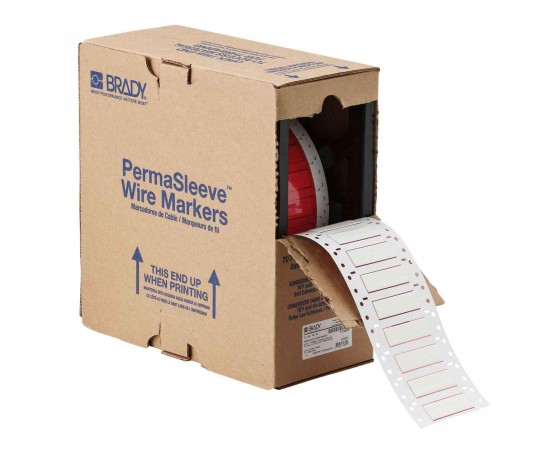 HX-375-2-WT PermaSleeve Tel İşaretleme Makaronları