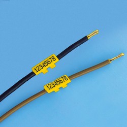TAG ICS 111 3 STICKS YELLOW . ICS yapışkansız etiket 4x11 D.1.7/3.2 3 ağaçlı sarı
