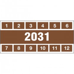 DATE INSPECTION LBLS B-500 2031 57x25 Denetim Tarihi Etiketleri