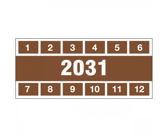 DATE INSPECTION LBLS B-500 2031 57x25 Denetim Tarihi Etiketleri DATE INSPECTION LBLS B-500 2031 57x25 Denetim Tarihi Etiketleri