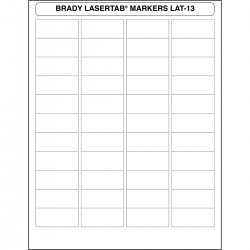 LAT-13-707-2.5 LaserTab Lazerle Yazdırılabilir Etiketler