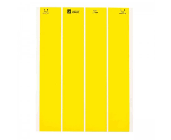 LAT-13-747YL-2.5 LaserTab Lazerle Yazdırılabilir Etiketler LAT-13-747YL-2.5 LaserTab Lazerle Yazdırılabilir Etiketler