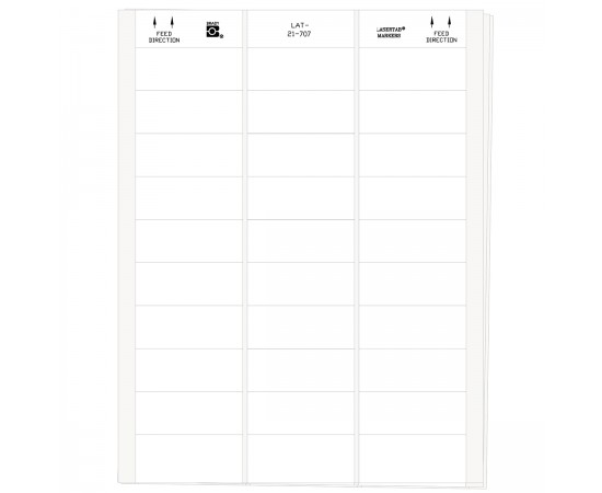 LAT-21-707-1 LaserTab Lazerle Yazdırılabilir Etiketler LAT-21-707-1 LaserTab Lazerle Yazdırılabilir Etiketler