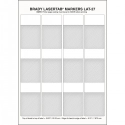 ELAT-27-361-1 LaserTab Lazerle Yazdırılabilir Etiketler